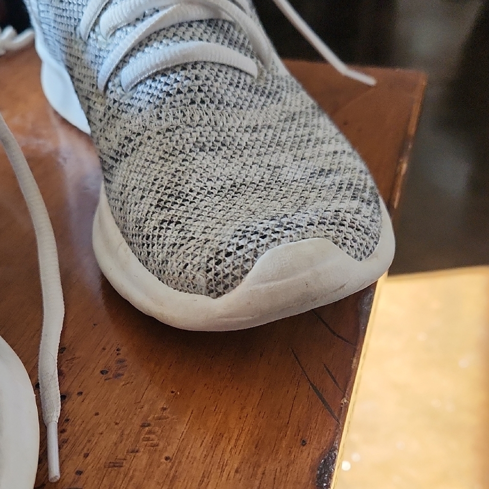 Adidas Women's Black and White Knit Sneakers - Picture 4 of 11